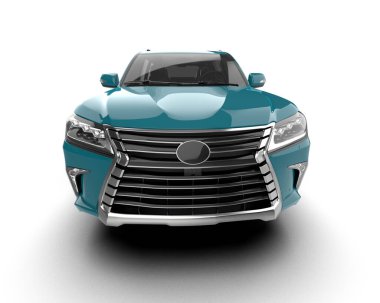 Beyaz arkaplandaki araba