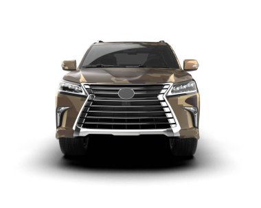 beyaz arka planda modern lüks araba