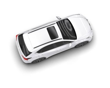 beyaz modern spor araba