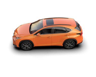 turuncu spor araba - ön manzara