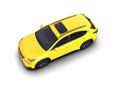 beyaz arkaplandaki araba.