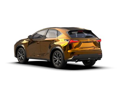 modern araba arka planda izole edilmiş, pankartlar ve jenerik tasarım için kırpma yolu var. 3d oluşturma