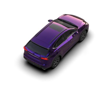 Modern lüks araba siyah arka planda izole edilmiş. 3d illüstrasyon.