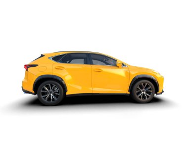 modern SUV arabası izole edildi