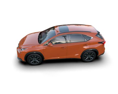 Modern kompakt şehir arabası - 3D görüntüleme