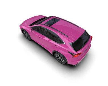 boş yüzeyi olan pembe modern araba