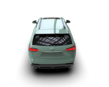 Modern bir arabanın yan görüntüsü