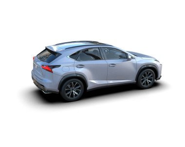 modern lüks modern araba beyaz arka planda