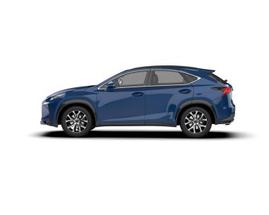 beyaz arkaplandaki araba