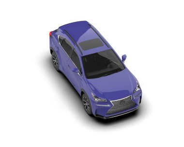 Gri arka planda izole edilmiş modern lüks araba. 3d illüstrasyon.