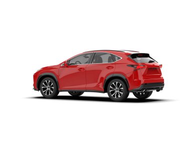 kırmızı modern araba - ön görünüm