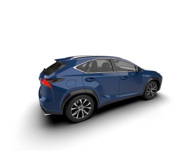 siyah modern araba - ön manzara. 3 boyutlu görüntüleme. yüksek kaliteli resimleme