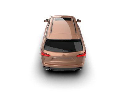 beyaz arkaplanda modern araba