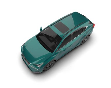 boş yüzeyi olan modern araba