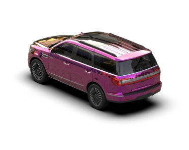 Stüdyo ortamında daha az genel bir konsept arabanın 3 boyutlu çizimi