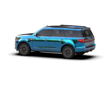 modern SUV arabası tasarım için kırpma yolu ile beyaz üzerinde izole.