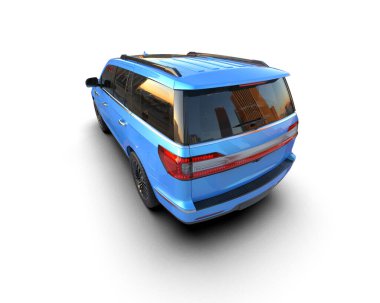 3D render araba konsepti.