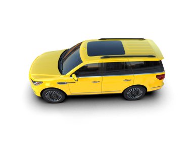 sarı modern kompakt araba