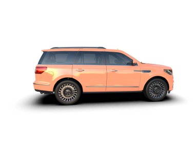 SUv beyaz arkaplanda izole edildi