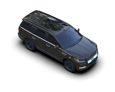 modern lüks araba beyaz arka planda izole edilmiş