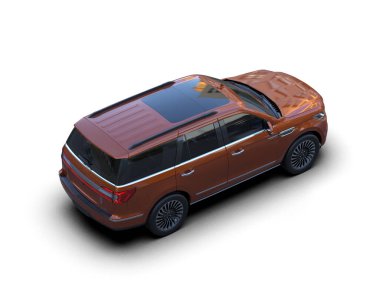 Lüks iş arabası beyaz arka planda izole