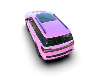 araba beyaz arkaplanda izole edildi