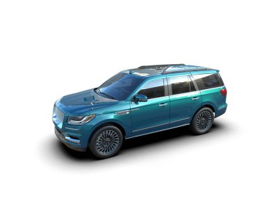 Araba arka planda izole. 3d oluşturma -