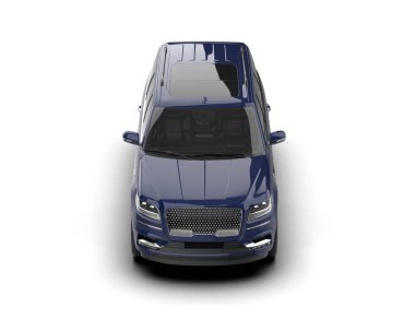 Lüks mavi aile arabası - arka plan