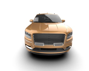Lüks araba, modern araba. 3 boyutlu.