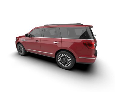 modern araba arka planda 3 boyutlu görüntüleme ile izole edildi - illüstrasyon