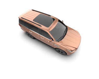 Stüdyoda bir SUV 'un 3 boyutlu görüntüsü.