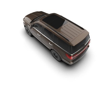 Beyaz arkaplandaki araba.