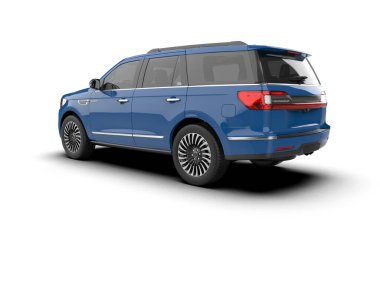 Araba arka planda izole. 3d oluşturma.