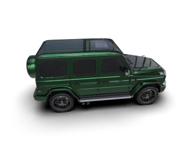 yeşil modern araba - arka plan