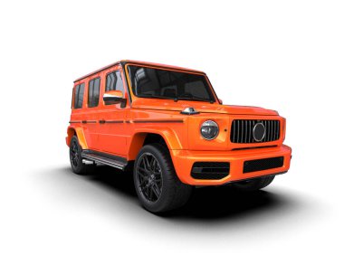 turuncu spor araba - 3D görüntüleme