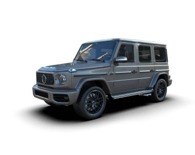 Koyu renk bir arabanın 3 cg görüntüsü