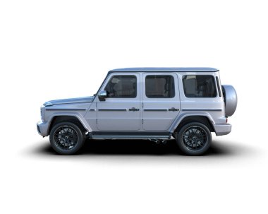 beyaz arka planda modern lüks araba