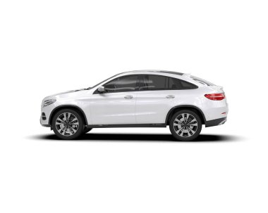 Beyaz arkaplandaki araba