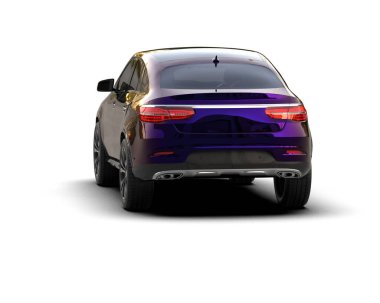 araba beyaz arkaplanda izole edildi