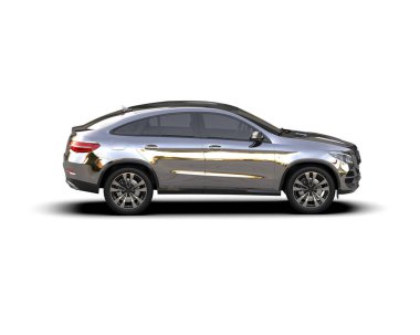 beyaz arka planda modern araba