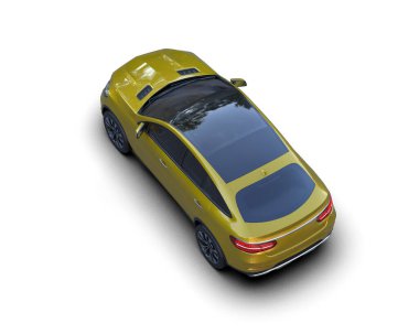 Araba beyaz zemin üzerine