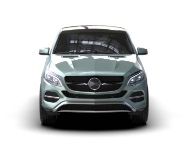 modern otomobil arka planda izole edildi