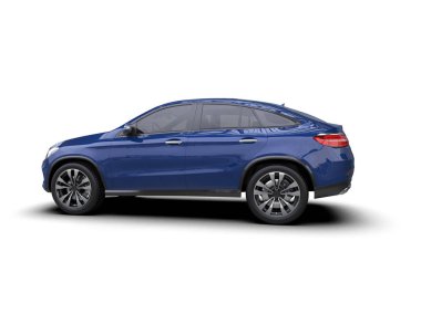 beyaz arka planda modern lüks araba