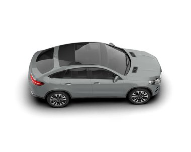 araba beyaz arkaplanda izole edildi