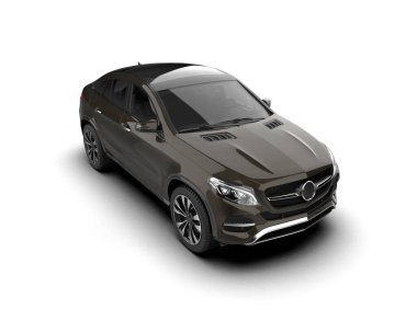 Stüdyo ortamında daha az genel bir konsept arabanın 3 boyutlu çizimi