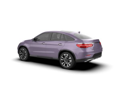 beyaz arkaplanda modern araba