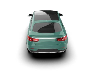 Modern elektrikli bir arabanın 3 boyutlu resmi