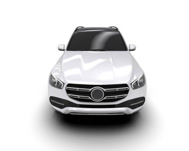 beyaz arka planda modern araba.