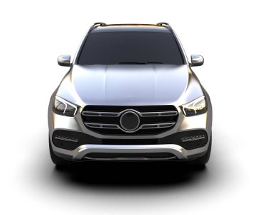 Lüks arabası olan siyah bir cip. 3 Boyutlu Hazırlama