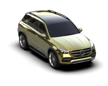 modern araba - 3D illüstrasyon